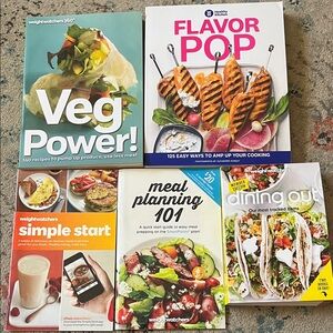 Weight Watchers Vibrant Cookbook Set - Green, Orange, White